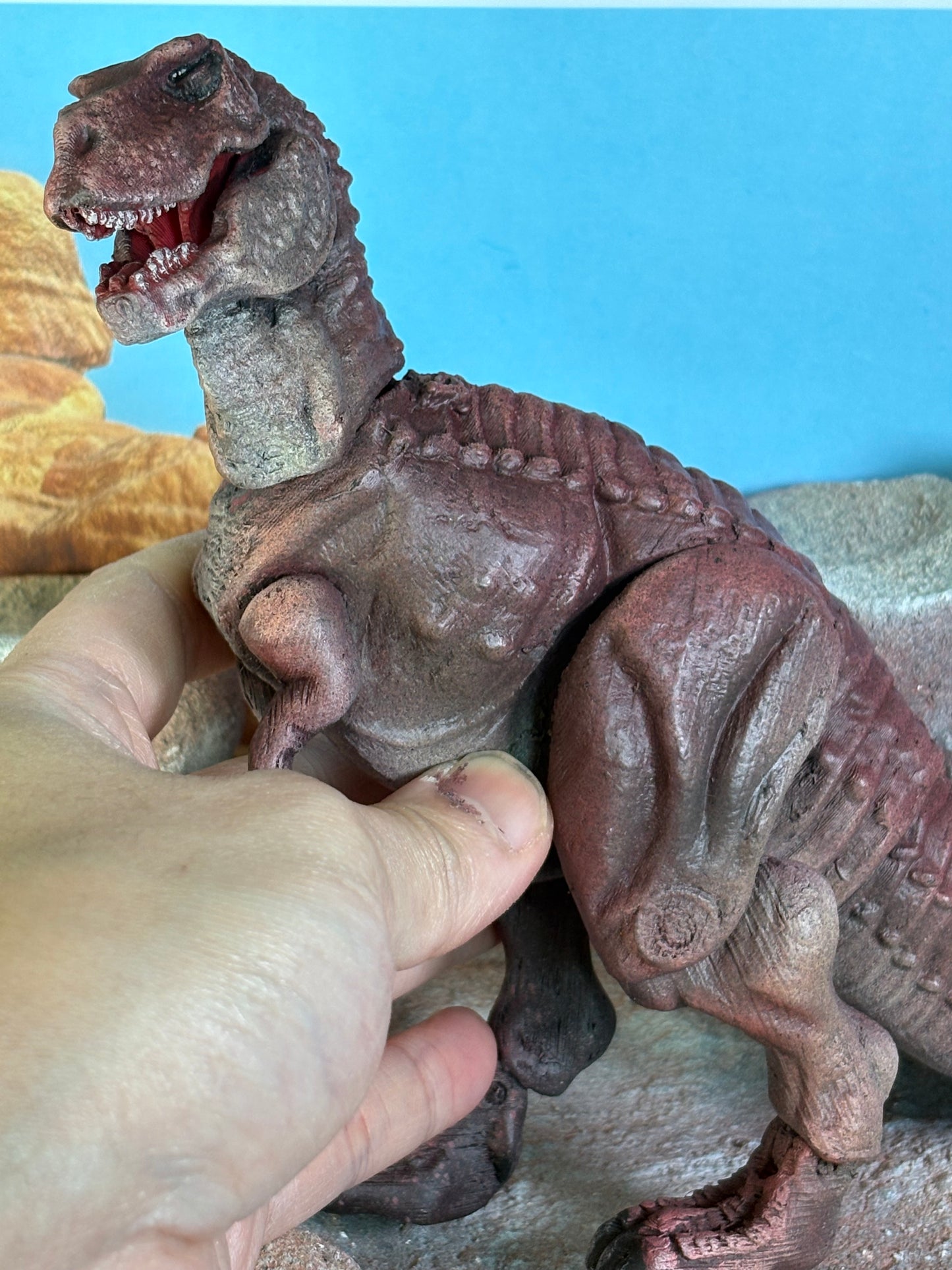 Articulated British Tyrannosaurus Throwback Figure (Larger Version)