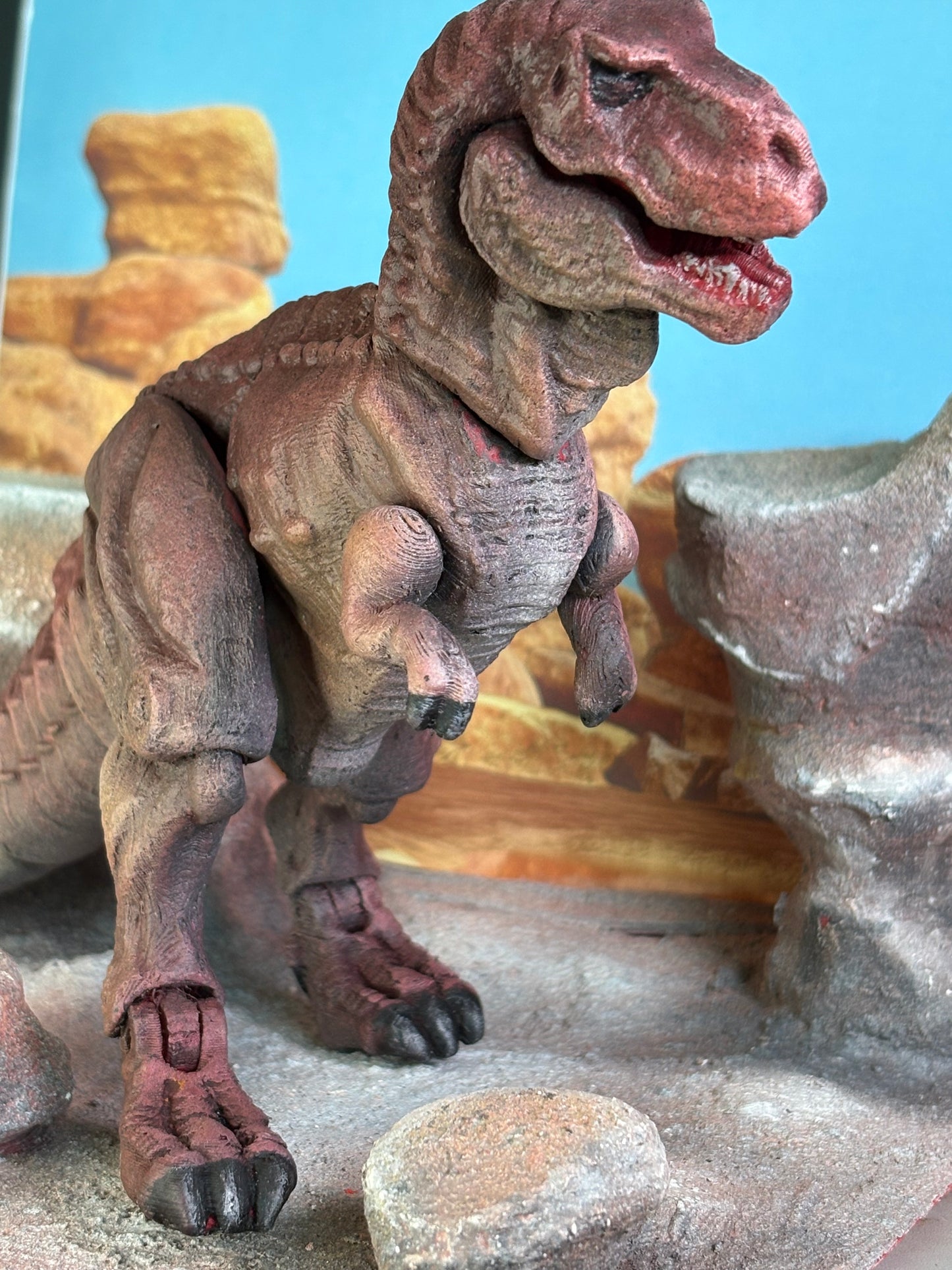 Articulated British Tyrannosaurus Throwback Figure (Larger Version)