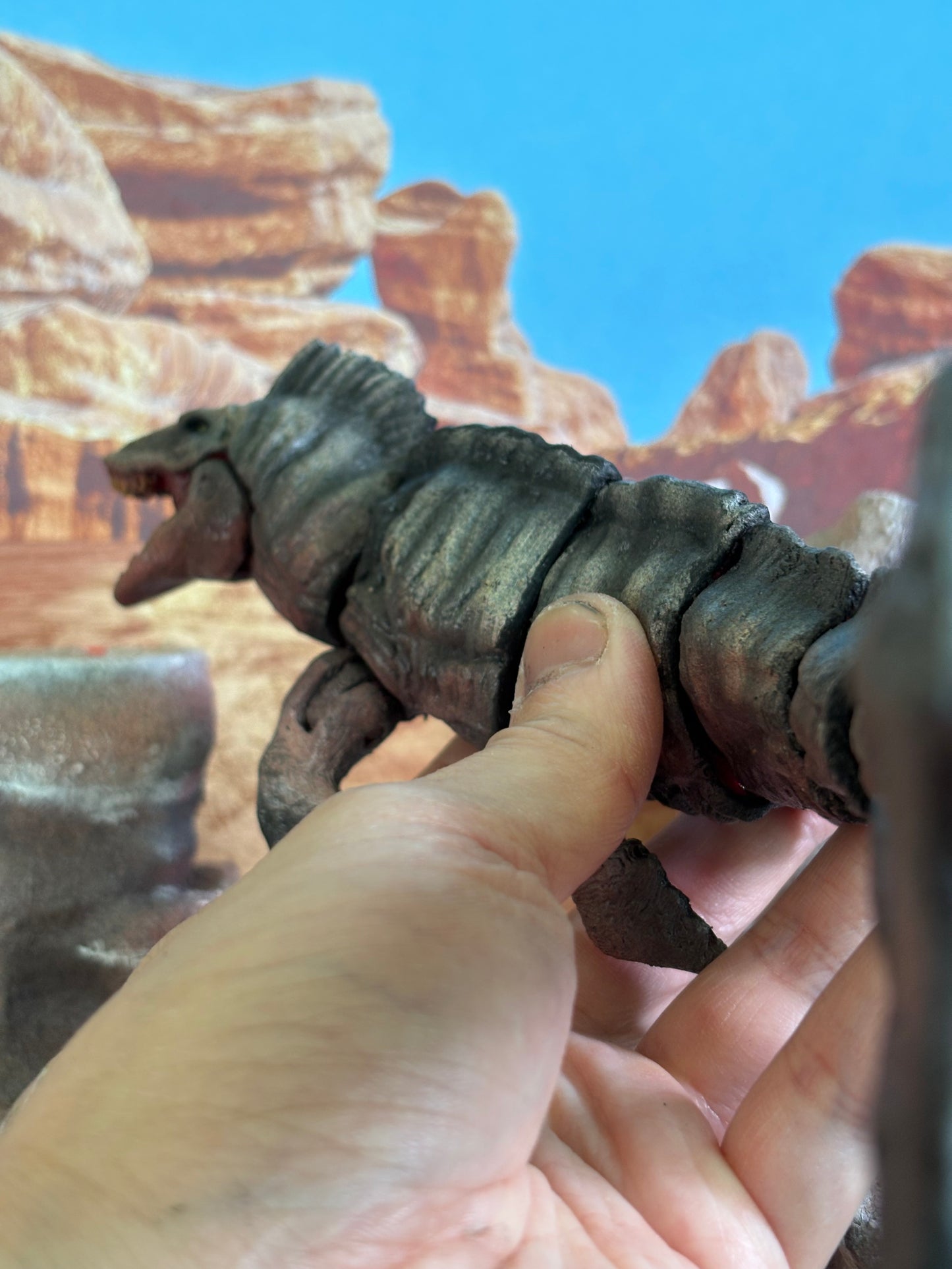 Swimming DINOSAUR (Mosasaurus) - Regular Sized Version