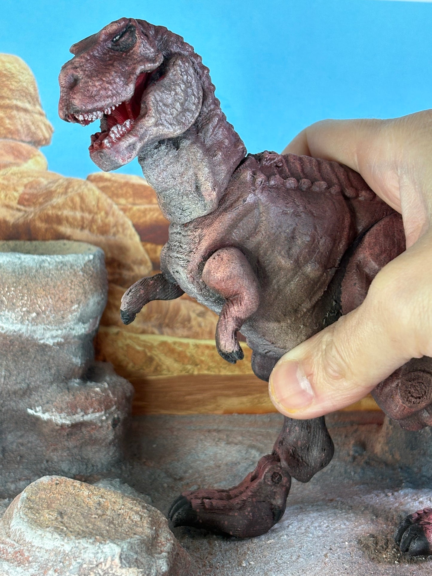 Articulated British Tyrannosaurus Throwback Figure (Larger Version)