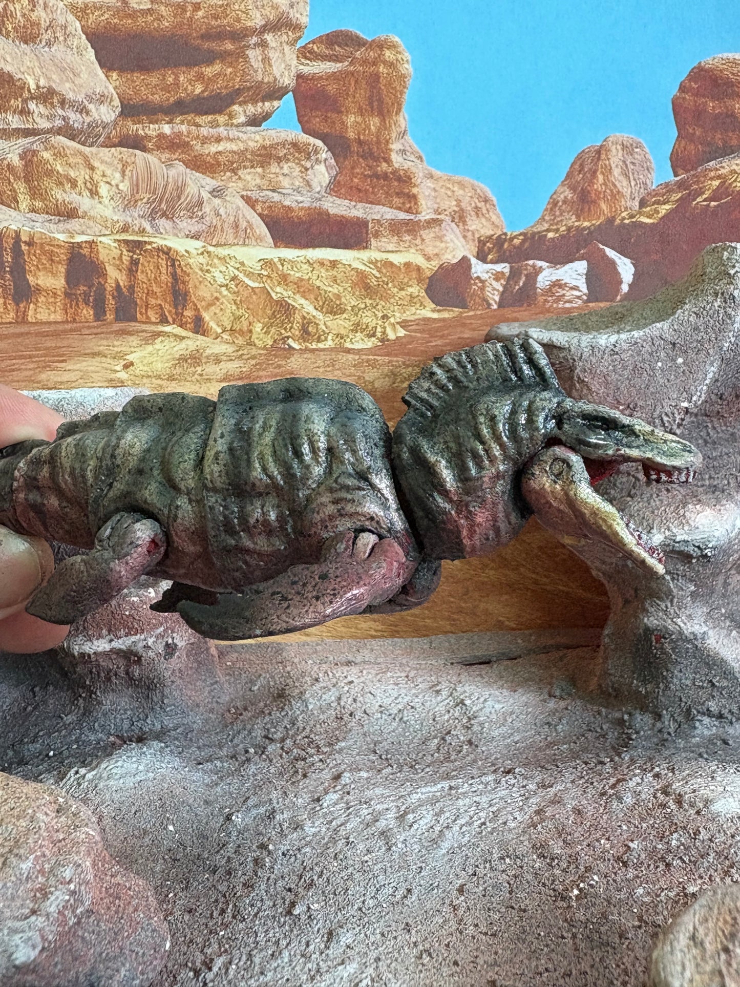 Swimming DINOSAUR (Mosasaurus) - Pint Sized Trading Figure Version