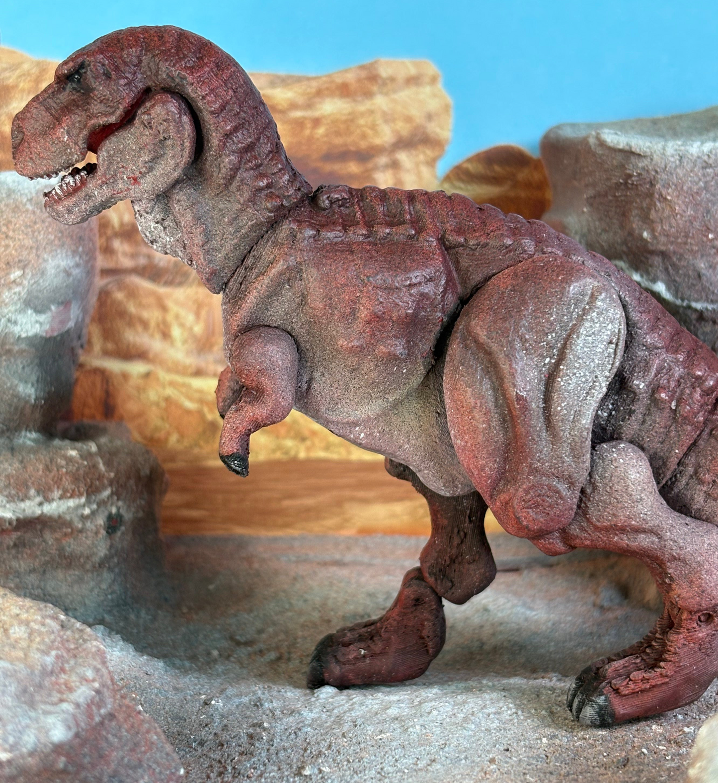 Articulated British Tyrannosaurus Throwback Figure (Pint Sized Version)